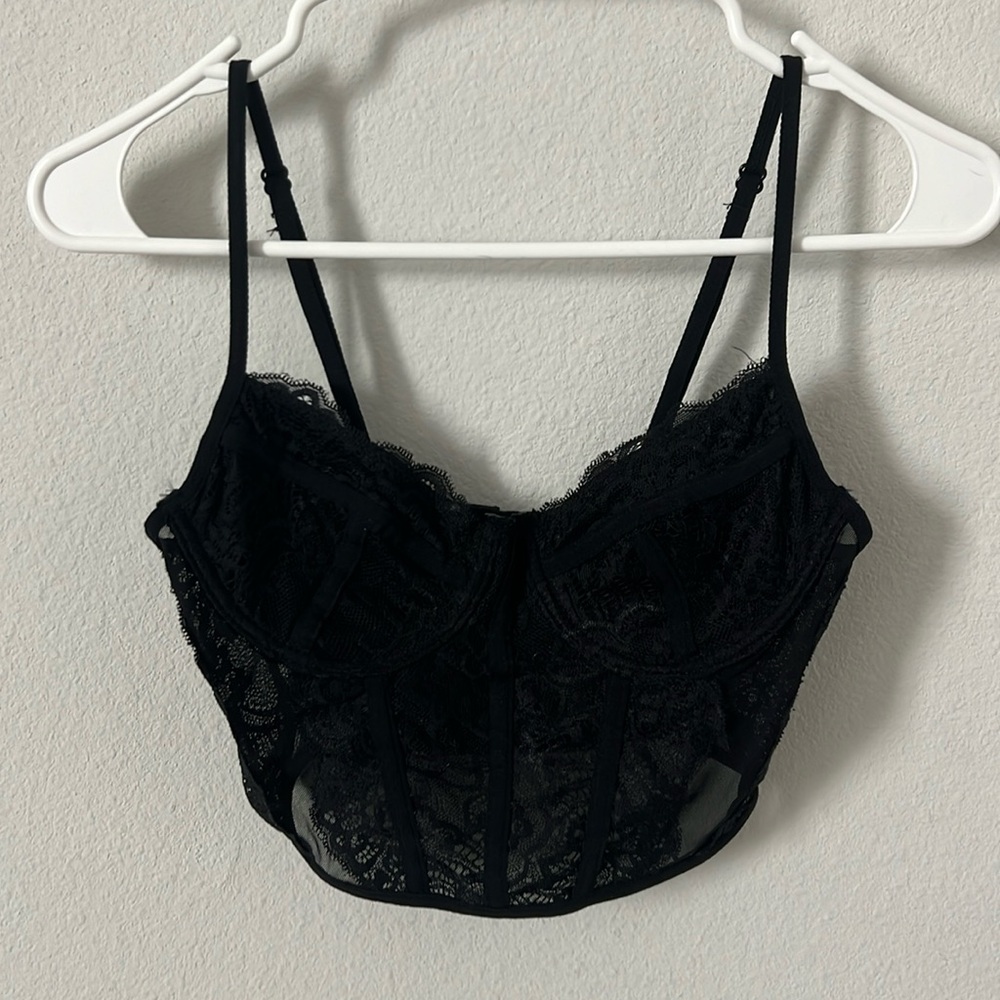 NWOT Full Tilt (tilly’s) Black Corset Top